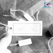 Chine étiquette de coup de papier blanc de luxe de logo fait sur commande de logo de meilleur marché